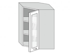 19.60.3у Шкаф настенный (h=913) угловой на 600мм со стекл. дверцей в Красновишерске - krasnovishersk.magazinmebel.ru | фото