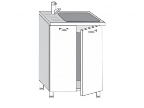 2.60.2мн Шкаф-стол на 600мм под накладную мойку с 2-мя дверцами в Красновишерске - krasnovishersk.magazinmebel.ru | фото