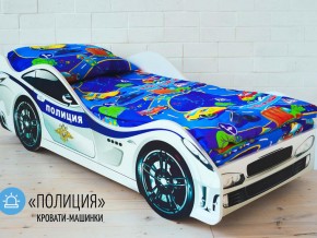 Кровать детская машина Полиции в Красновишерске - krasnovishersk.magazinmebel.ru | фото