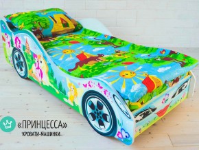 Кровать детская машинка Принцесса в Красновишерске - krasnovishersk.magazinmebel.ru | фото