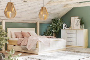 Спальня Оливия с комодом в Красновишерске - krasnovishersk.magazinmebel.ru | фото